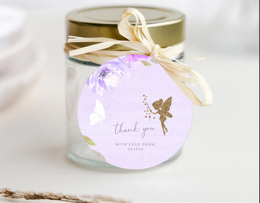 Editable Fairy Thank You Tags Fairy Thank You Gift Tags Enchanted Garden Pas