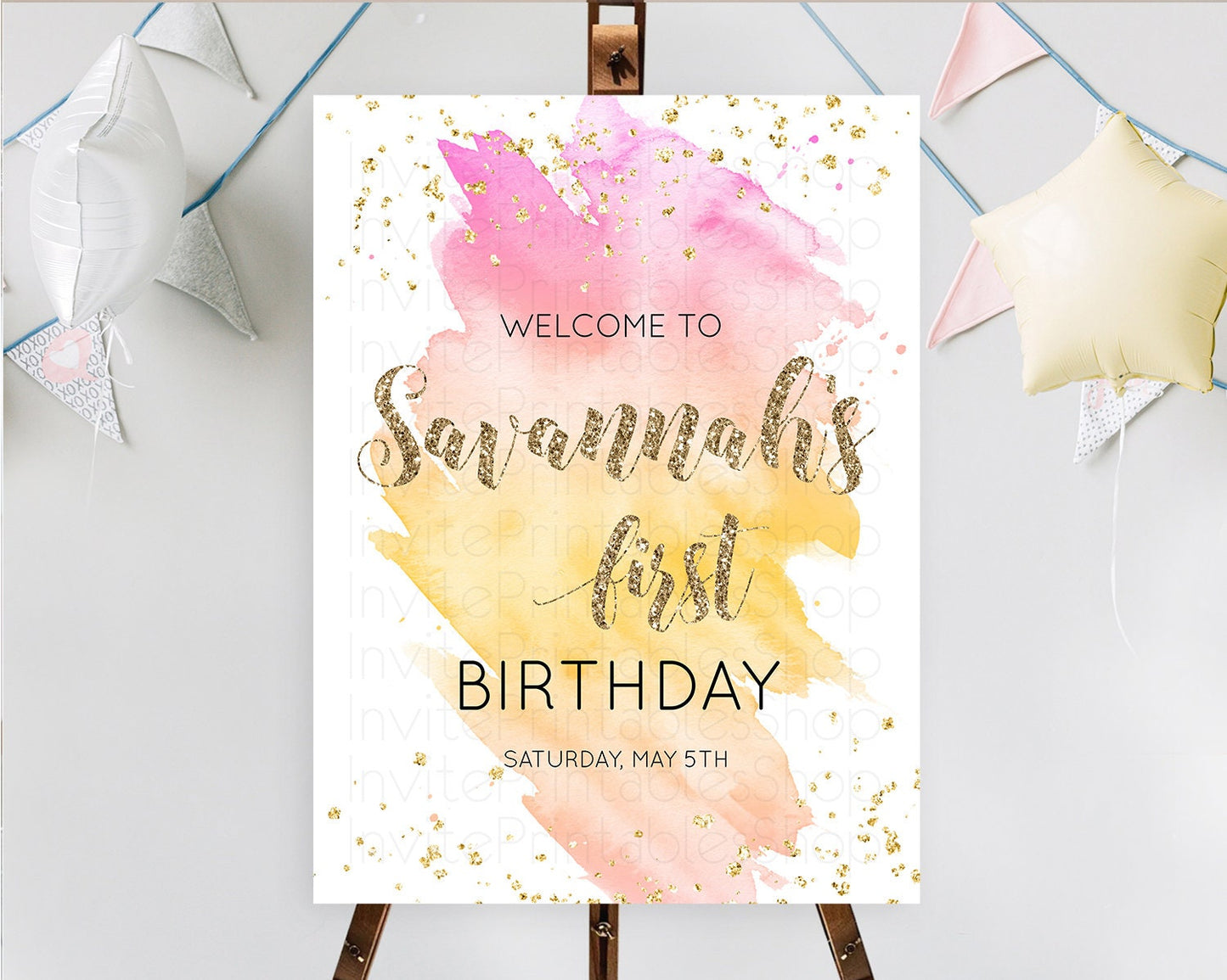 Editable Pastel Welcome Sign Pastel Rainbow Welcome Sign Colorful Rainbow Co