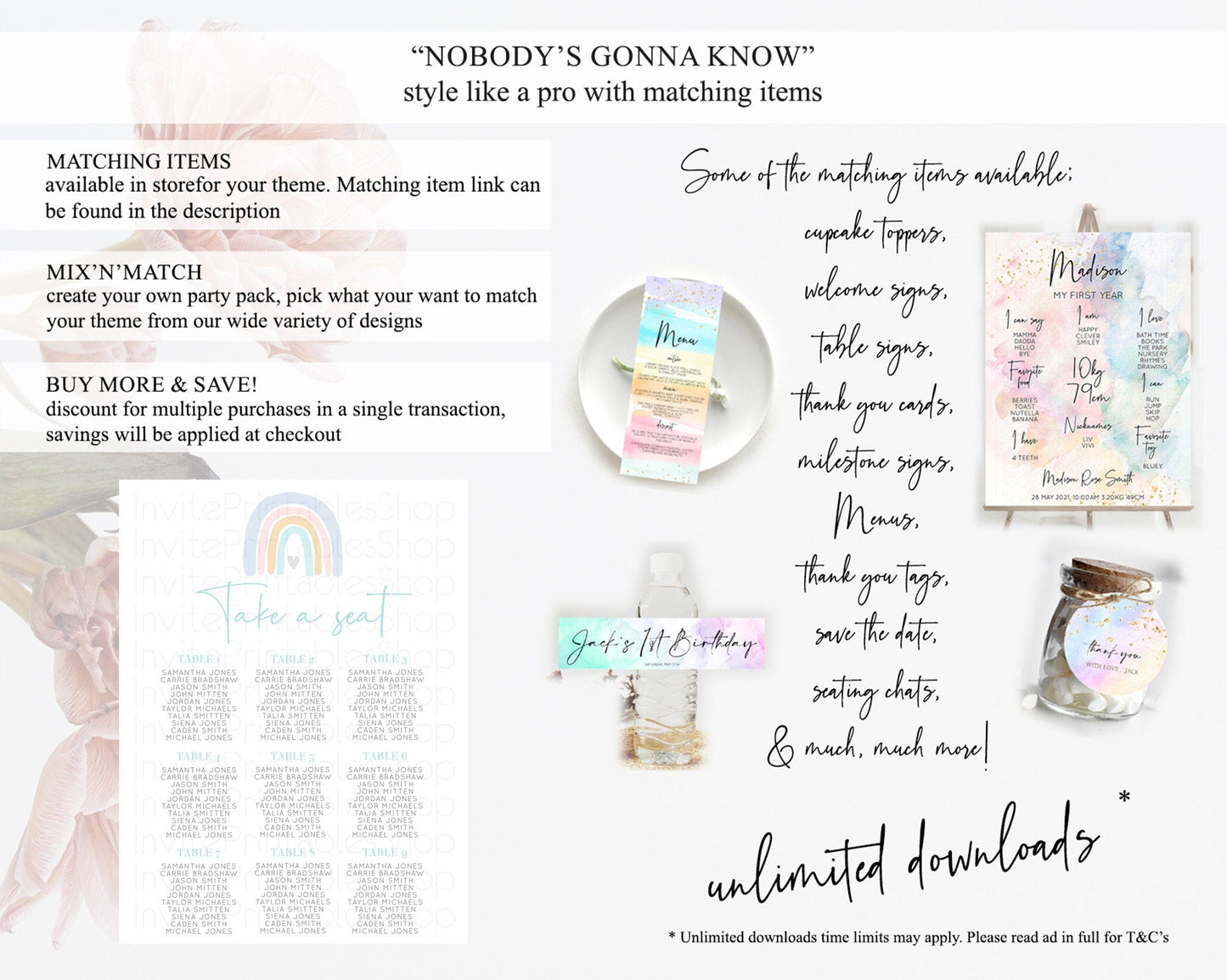 Pastel Rainbow Seating Chart Boho Rainbow Seating Chart Rainbow Seating Chart Pastel Seating Chart Boho Rainbow Seating Sign D10214