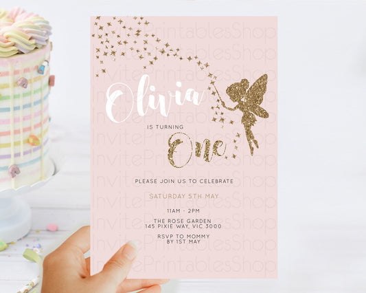 Editable Fairy Birthday Invitation Fairy Invites Fairy Tea Party Fairy Garde
