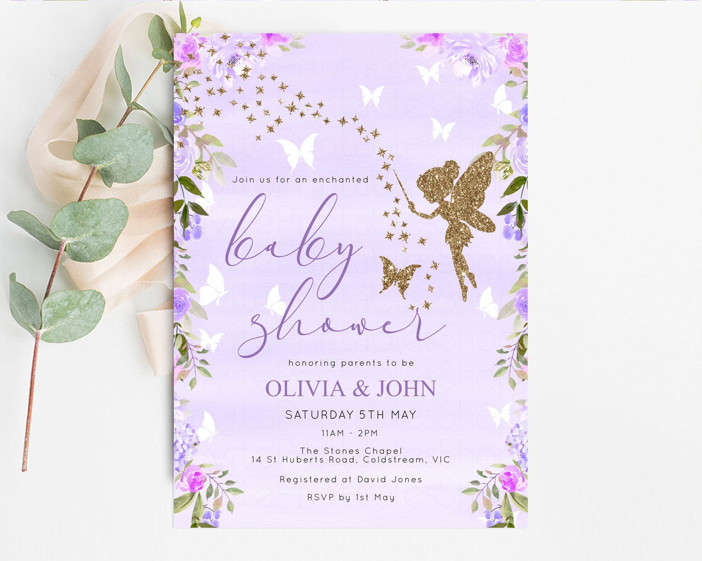 Fairy Baby Shower Invitation Enchanted Forest Baby Shower Secret Garden Shower Whimsical Floral Shower Boho Botanical High Tea Party 47