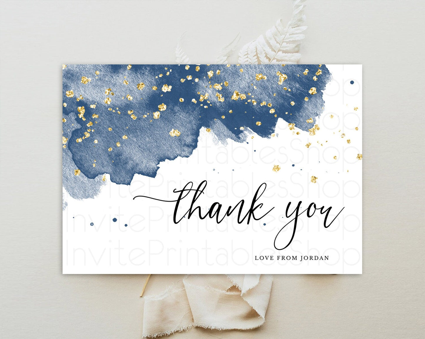 Blue Thank You Blue Watercolor Thank You Card Pastel Blue Card Template Watercolor Splash Cards Teacher Thank You Cards Tem[plate D10312