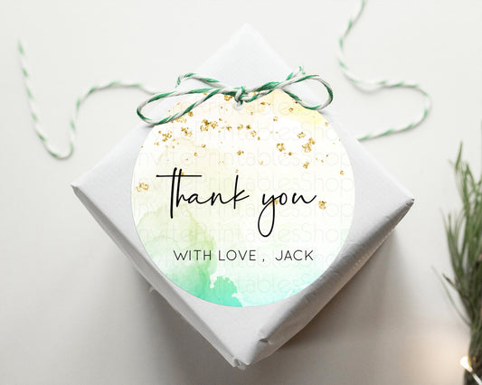 Editable Pastel Thank You Tags Rainbow Thank You Gift Tags Colorful Pastel F