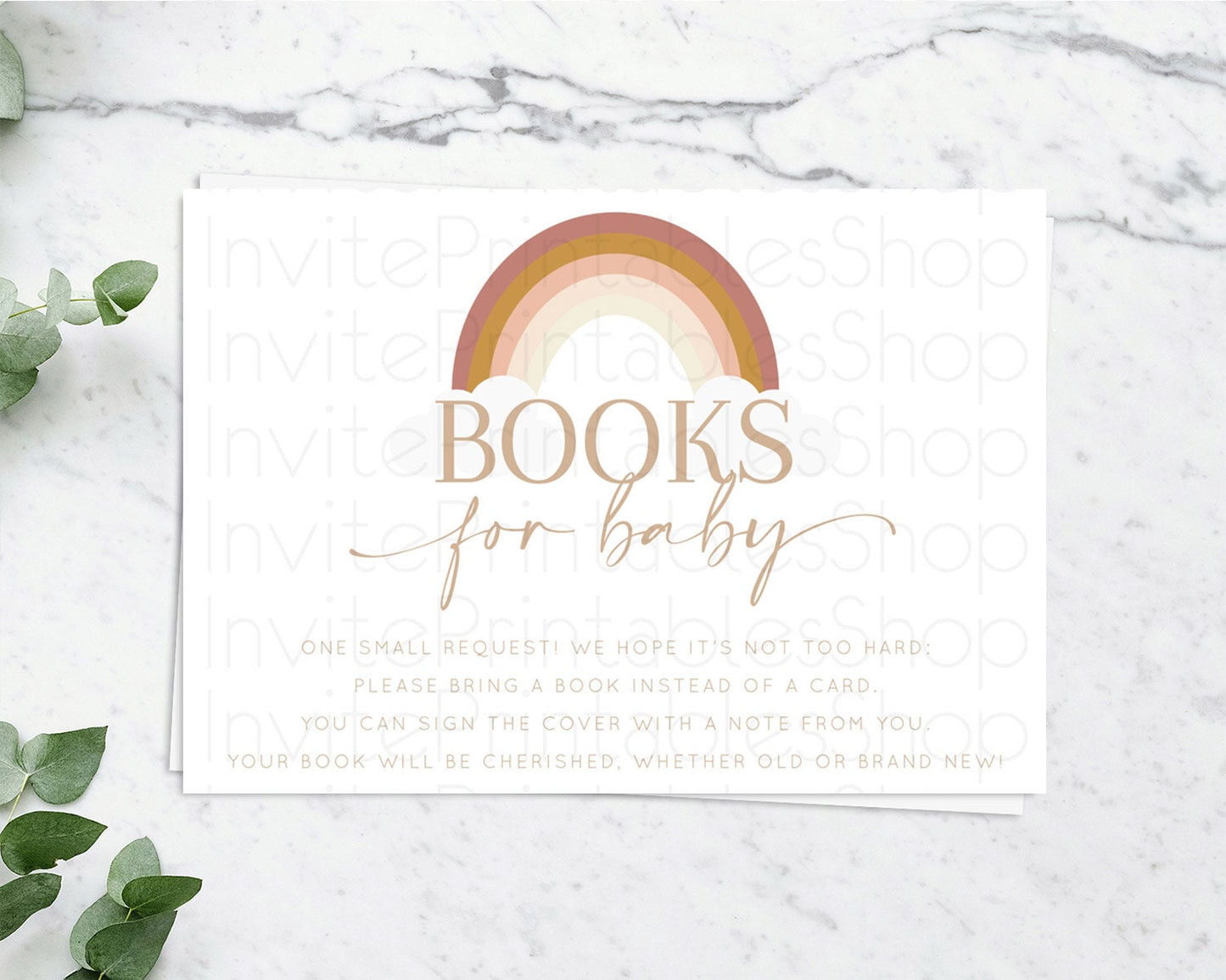 Pastel Rainbow Books For Baby Card Boho Rainbow Book Insert Boho Rainbow Book Card Pastel Watercolor Baby Shower Book Poem Request D10122