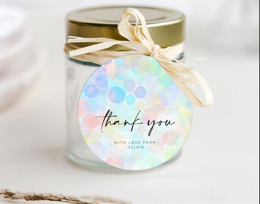 Editable Pastel Thank You Tags Bubbles Thank You Gift Tags Bubble Bath Favor