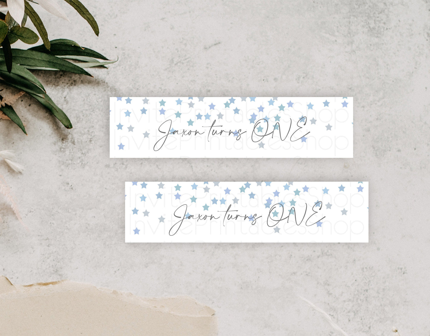 Twinkle Stars Water Label Template Pastel Twinkle Little Star Party Decor Shooting Star Confetti 1st Birthday Baptism Baby Shower D10341