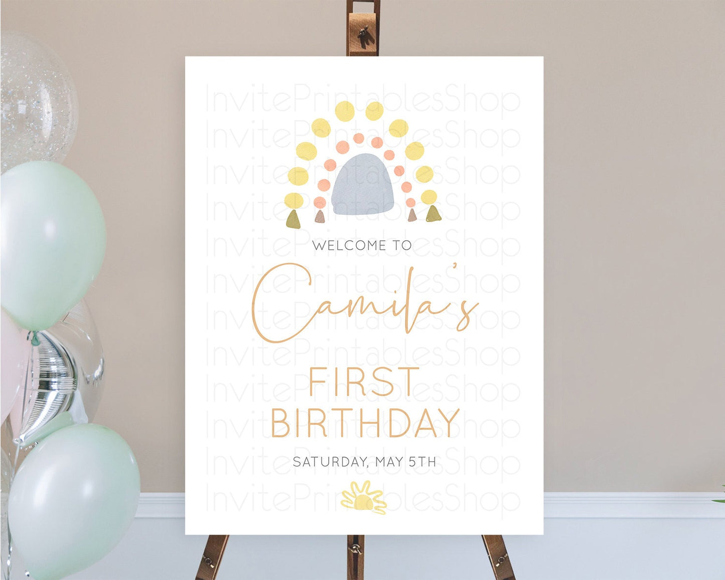 Pastel Rainbow Welcome Sign Boho Rainbow Welcome Board Rainbow Welcome Sign Pastel Welcome Decor Rainbow First Birthday Welcome Sign D10688