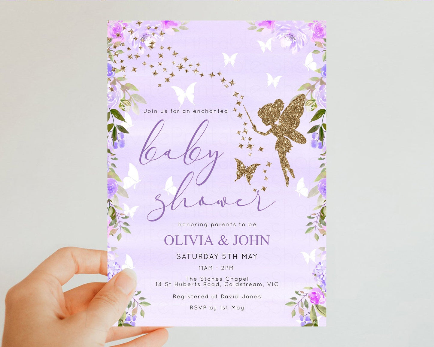 Fairy Baby Shower Invitation Enchanted Forest Baby Shower Secret Garden Shower Whimsical Floral Shower Boho Botanical High Tea Party 47