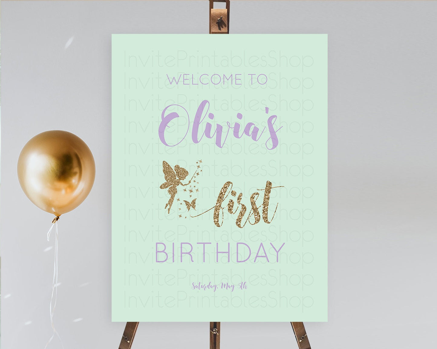 Fairy Welcome Sign Fairy Welcome Board Enchanted Garden Pastel Floral Butterfly Décor Secret Garden First Birthday Welcome Sign D10908