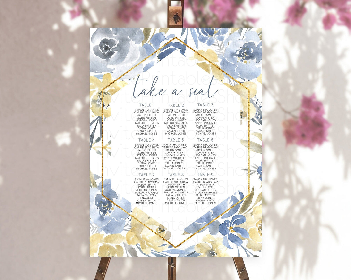 Secret Garden Seating Chart Wildflower Seating Chart Pastel Flowers Seating Chart Enchanted Garden Boho Floral Take A Seat Decor D10782