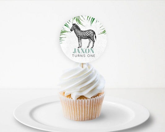 Editable Zebra Cupcake Toppers Zebra Cupcake Zebra Take A Cupcake Toppers Ze