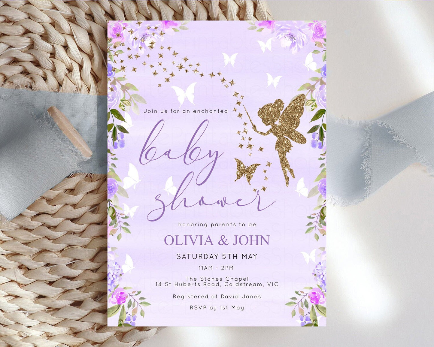 Fairy Baby Shower Invitation Enchanted Forest Baby Shower Secret Garden Shower Whimsical Floral Shower Boho Botanical High Tea Party 47