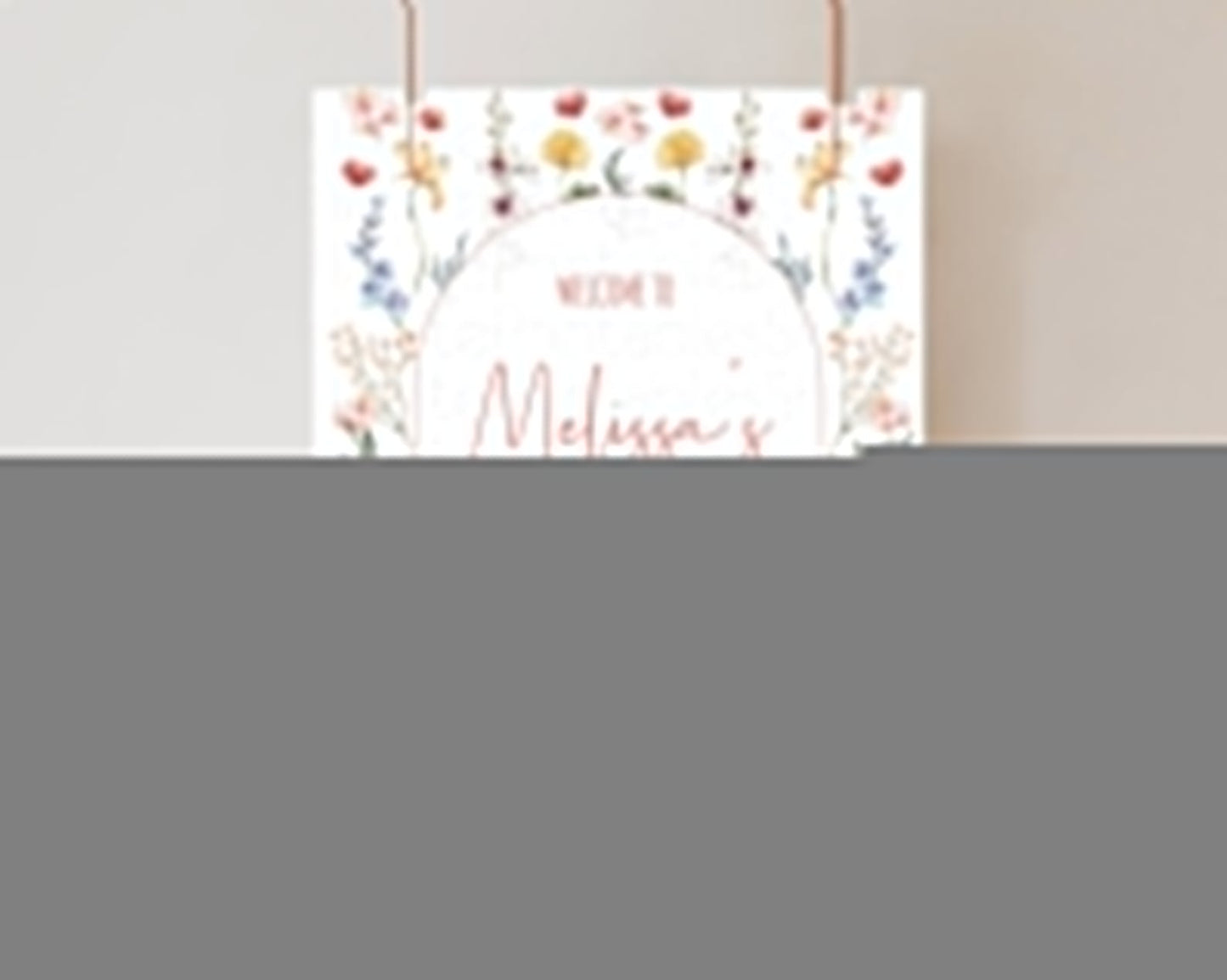 Secret Garden Baby Shower Welcome Sign Wildflower Welcome Board Pastel Flower Garden Welcome Poster Boho Wildflower Welcome Sign D10682