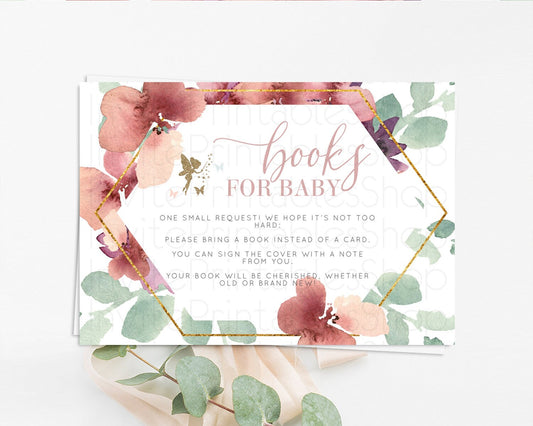 Editable Fairy Books For Baby Card Fairy Book Insert Enchanted Garden Fairy