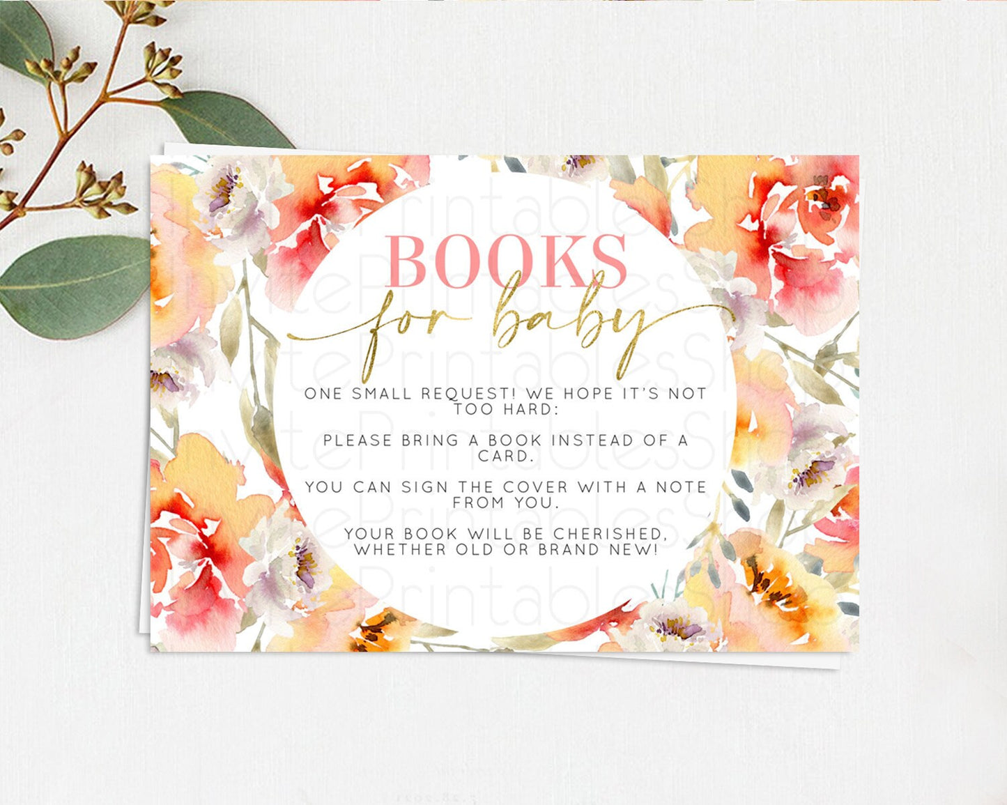 Secret Garden Books For Baby Card Boho Wildflower Book Insert Pastel Flower Garden Baby Shower Card Flower Guests Book Poem Request D10280