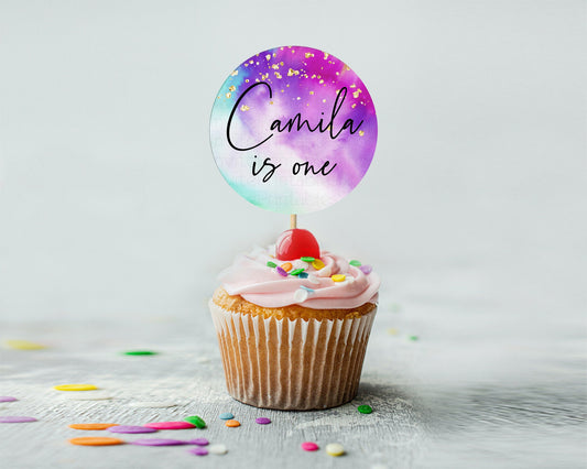 Editable Tie Dye Cupcake Toppers Rainbow Tie Dye Cupcake Toppers Rainbow Col