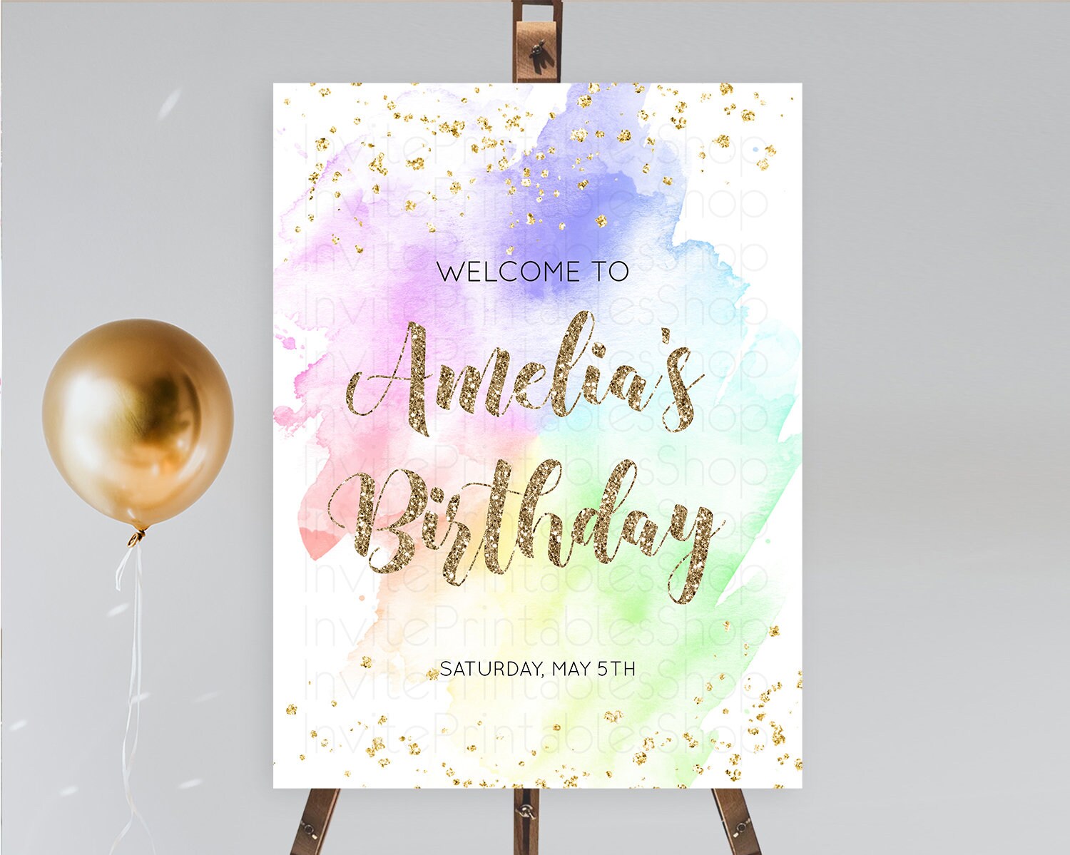 Editable Pastel Welcome Sign Pastel Rainbow Welcome Sign Colorful Rainbow Co
