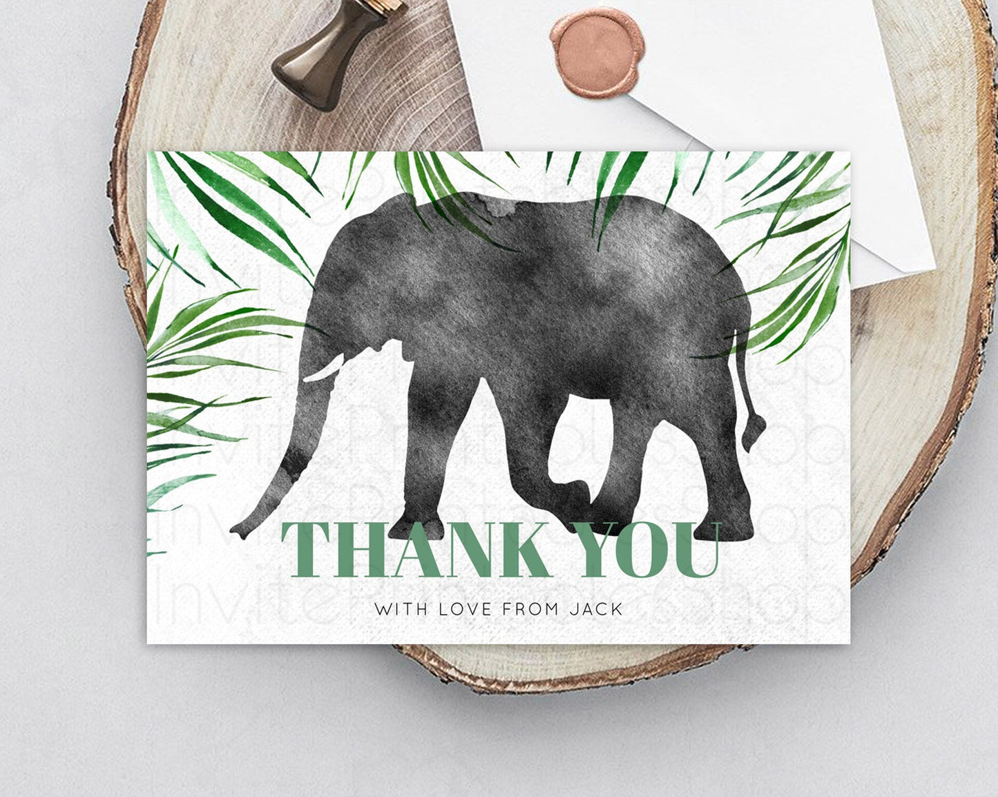 Pastel Elephant Thank You Rainbow Elephant Thank You Card Colorful Rainbow Birthday Thank You Pastel Teacher Thank You Card Template D10842