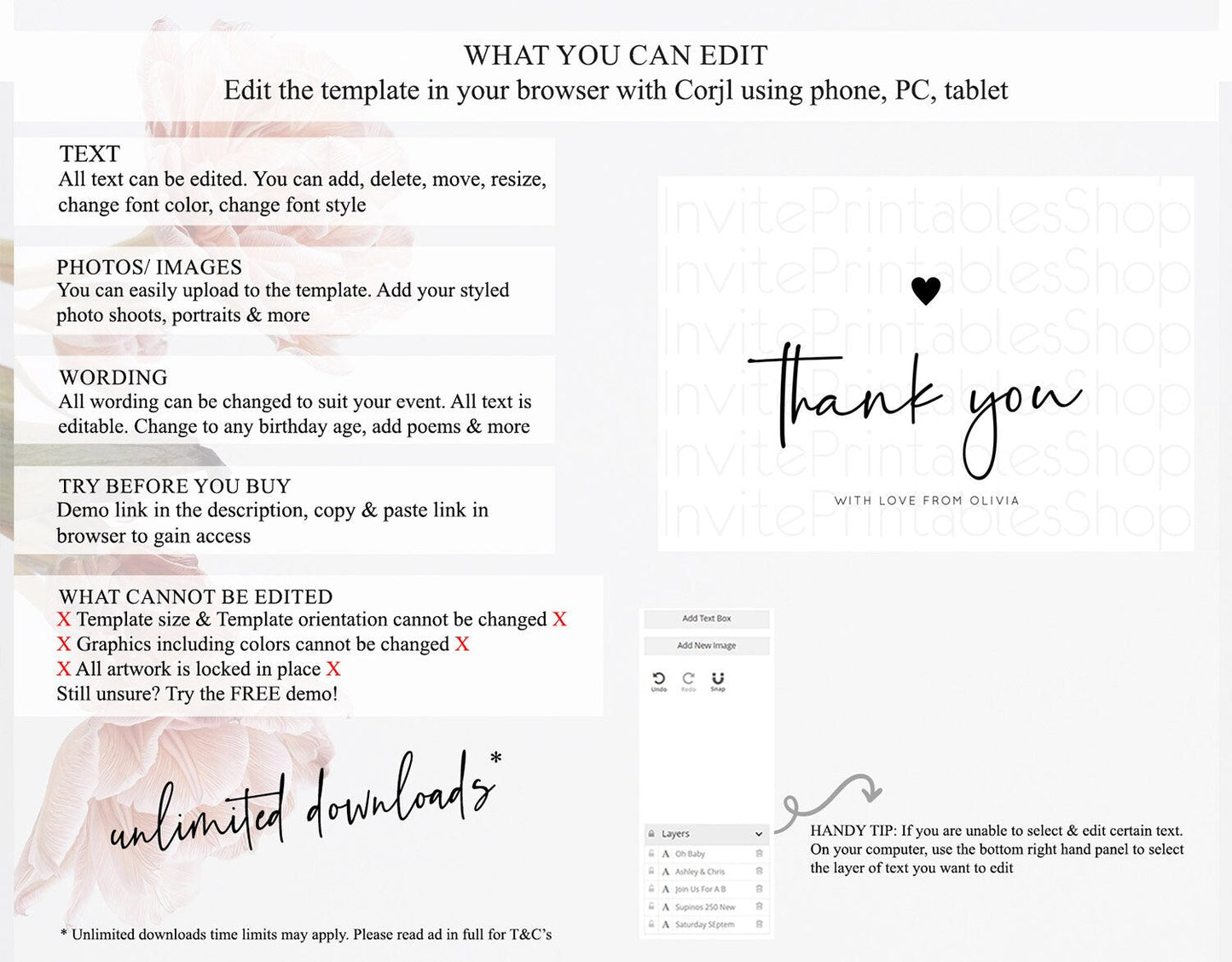Minimalist Thank You White Thank You Card Minimal Birthday Thank You Card Modern Cards Simple White Teacher Thank You Cards Template D10955