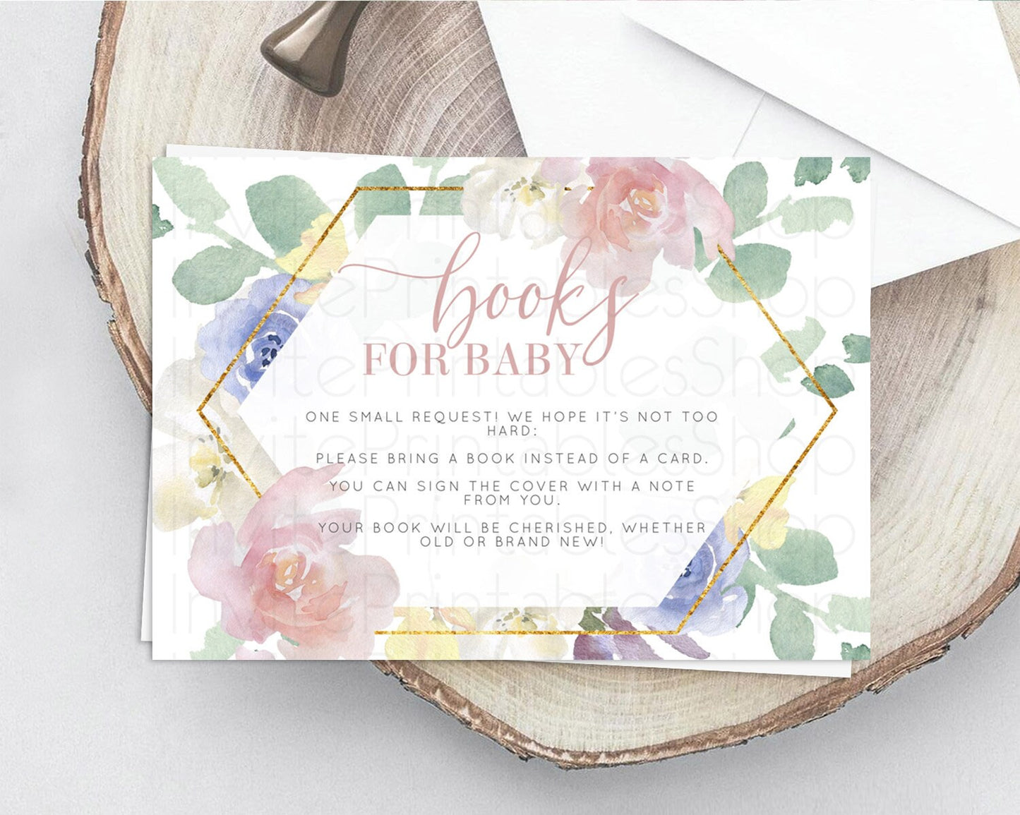 Secret Garden Books For Baby Card Boho Wildflower Book Insert Pastel Flower Garden Baby Shower Card Flower Guests Book Poem Request D10254