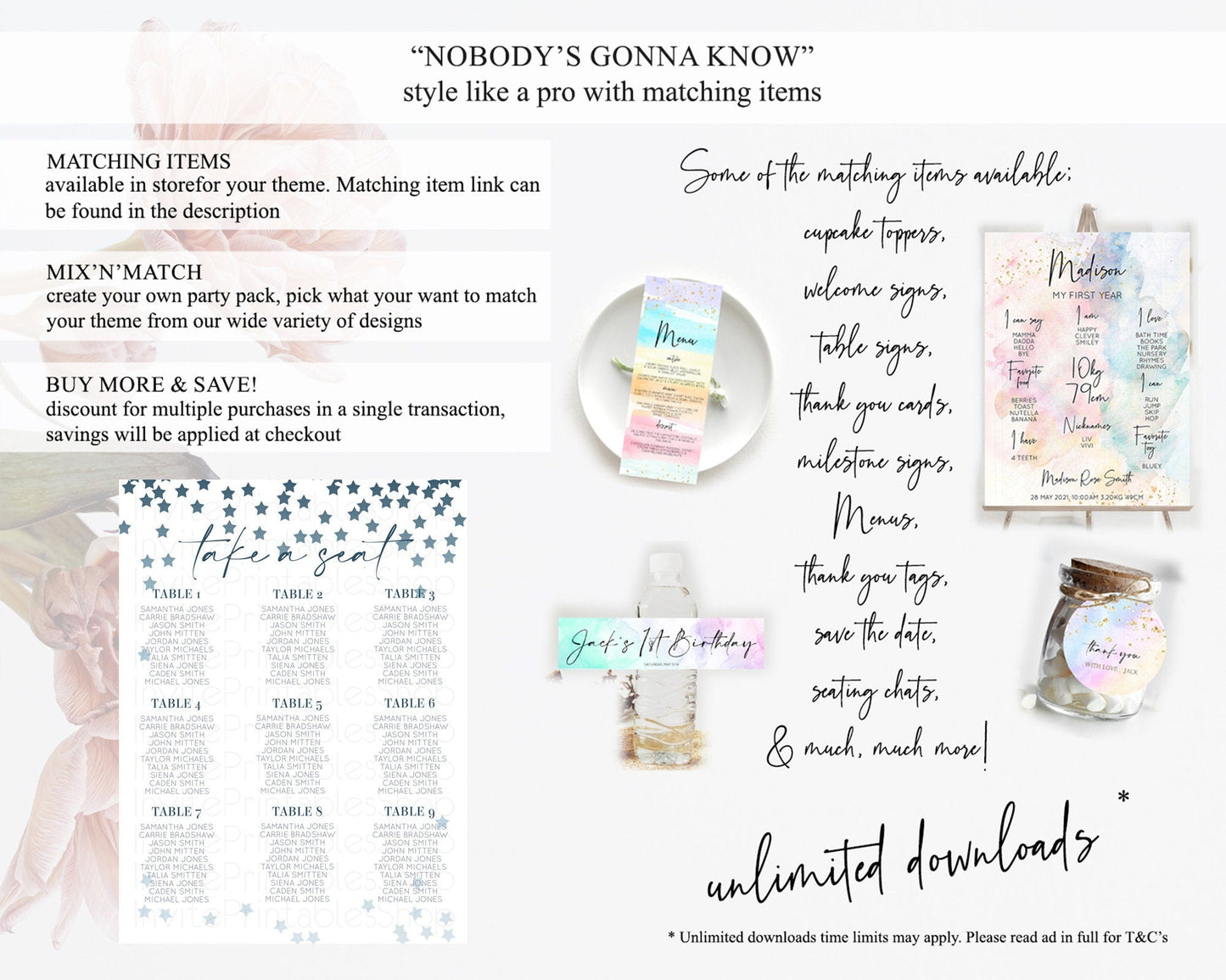 Star Seating Chart Pastel Stars Seating Chart Shooting Star Sprinkle Stars Rainbow Colorful Confetti Twinkle Little Star Decor D10308