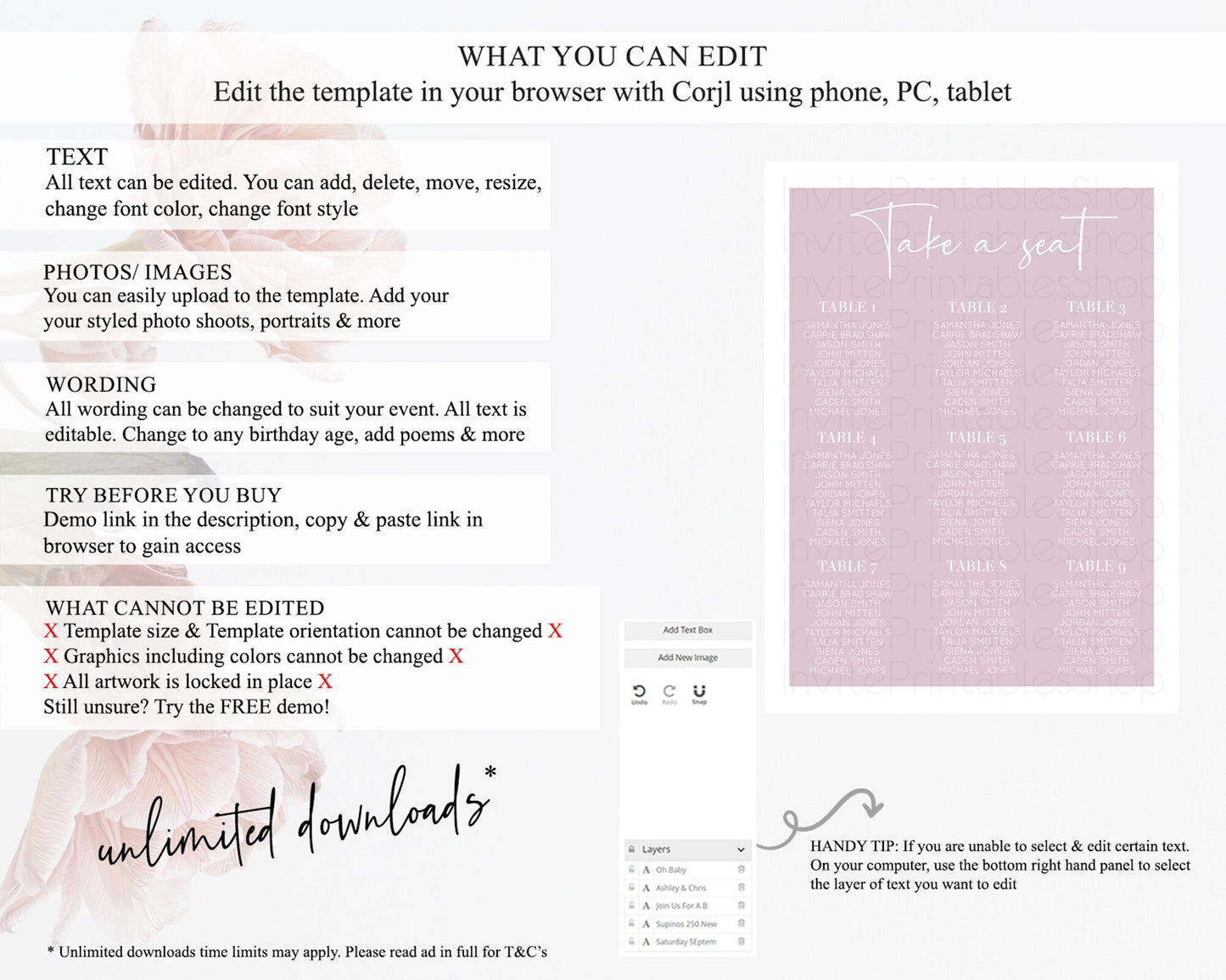 Pink Seating Chart Plain Pink Seating Sign Minimalist Pink Seating Sign Pastel Pink Table Number Sign Take A Seat Blue Decor D10940