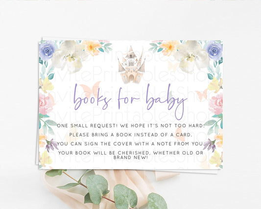 Editable Princess Books For Baby Card Castle Book Card Insert Secret Garden