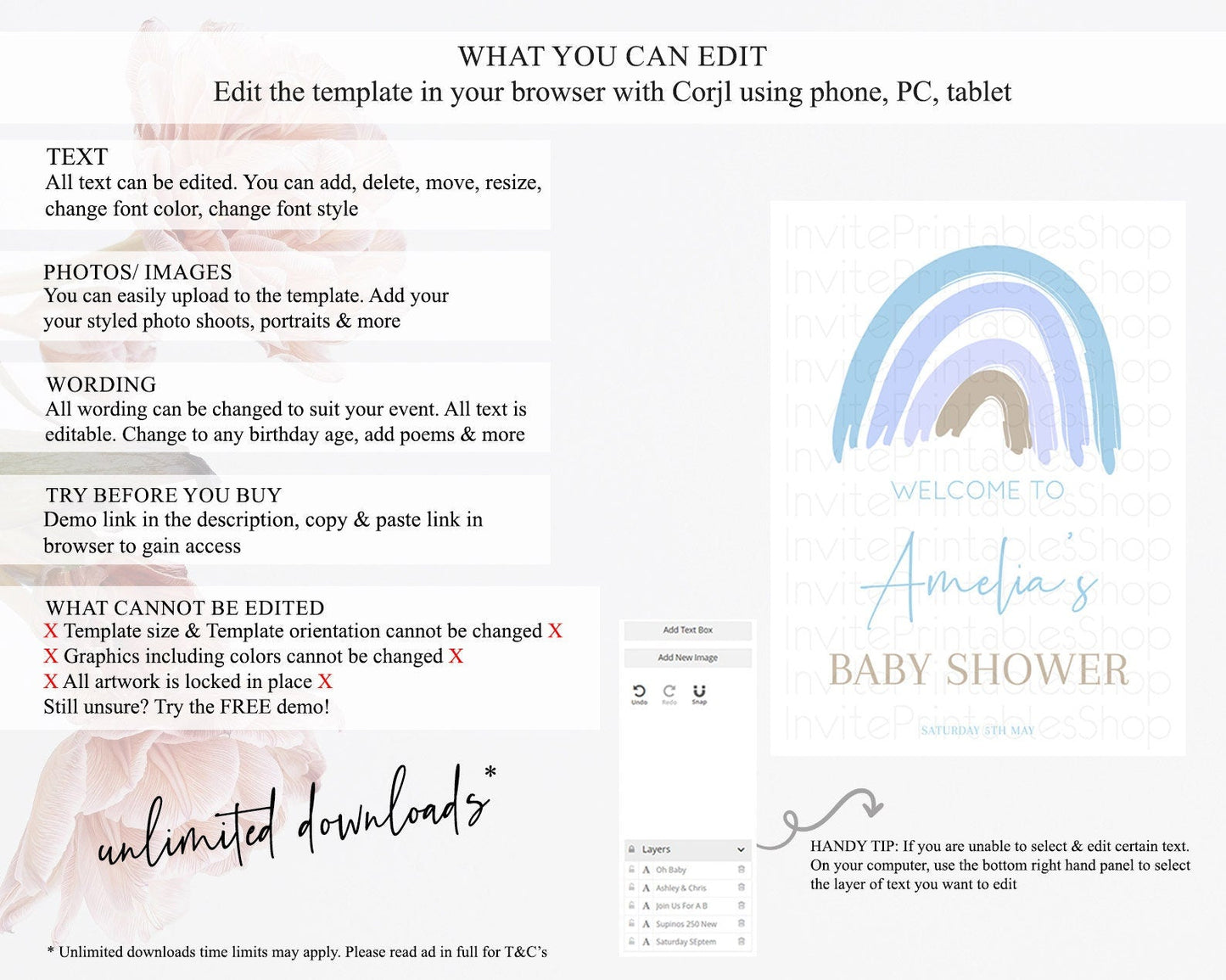 Pastel Rainbow Baby Shower Welcome Sign Boho Rainbow Welcome Board Rainbow Welcome Sign Pastel Welcome Decor Rainbow Welcome Sign D10352