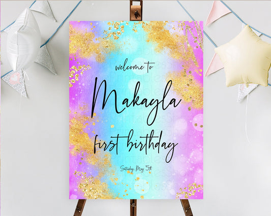 Editable Pastel Welcome Sign Pastel Rainbow Welcome Sign Colorful Rainbow Co