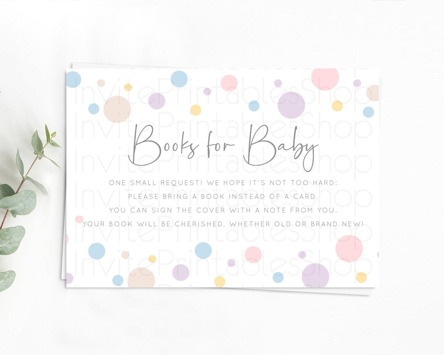 Editable Rainbow Books For Baby Card Pastel Sprinkles Book Insert Pastel Rai