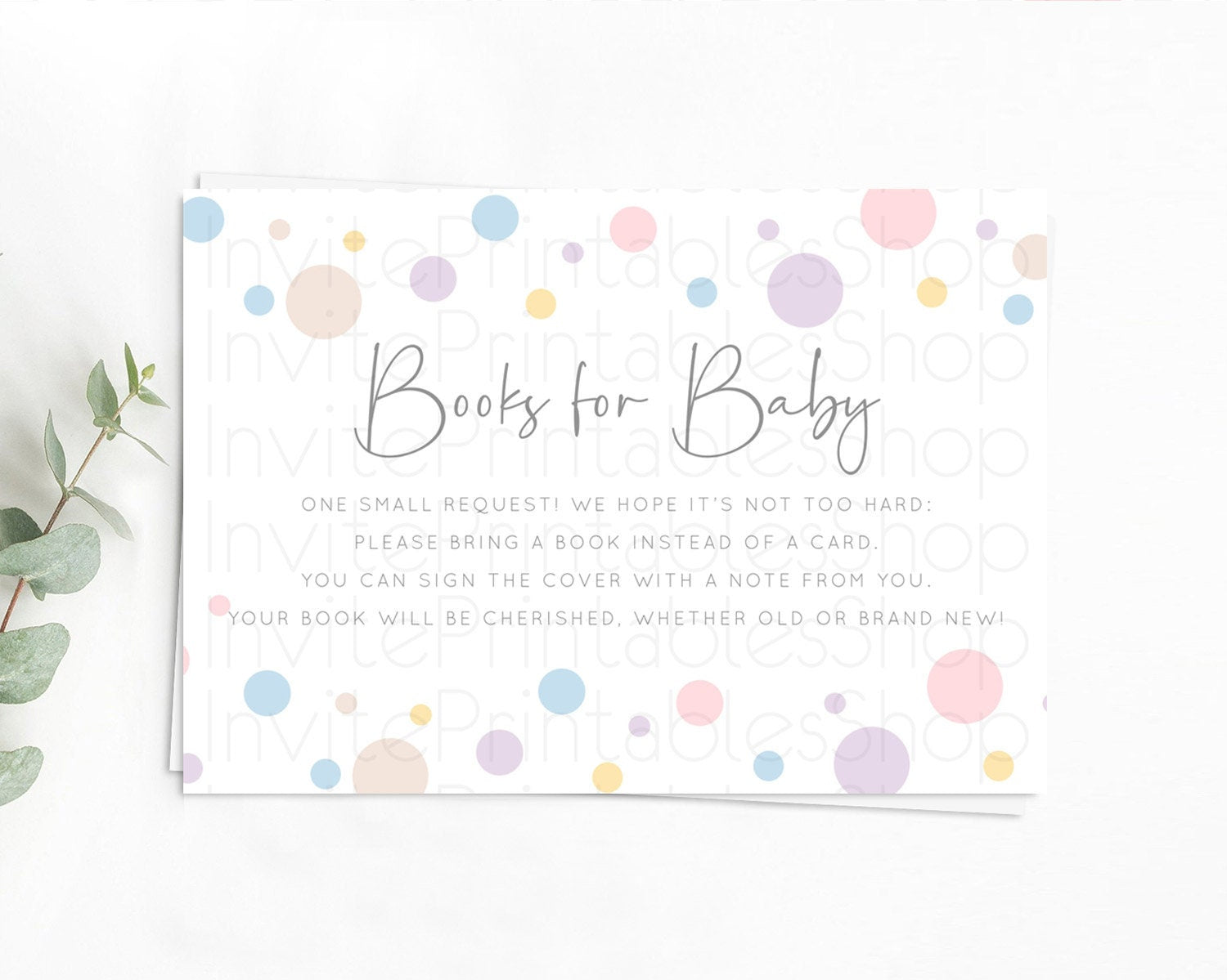 Editable Rainbow Books For Baby Card Pastel Sprinkles Book Insert Pastel Rai