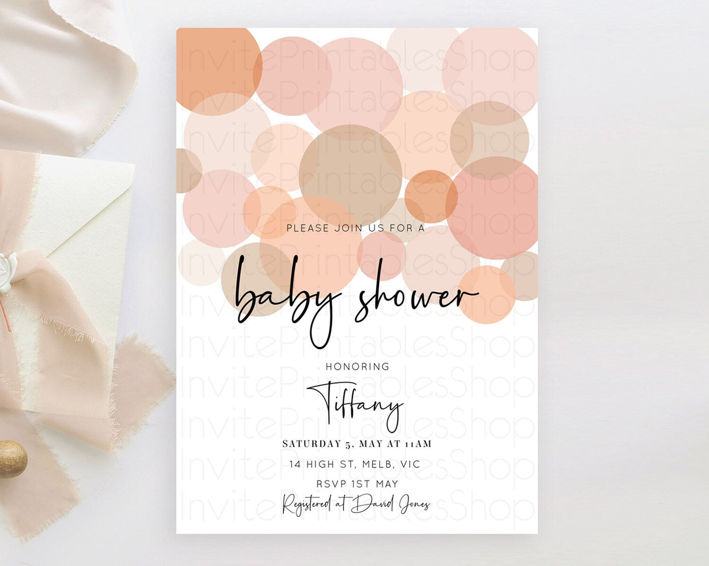 Pastel Rainbow Baby Shower Invitation Pastel Confetti Invitation Sprinkles Bubbles Invitation Colorful Rainbow Confetti Theme D10230