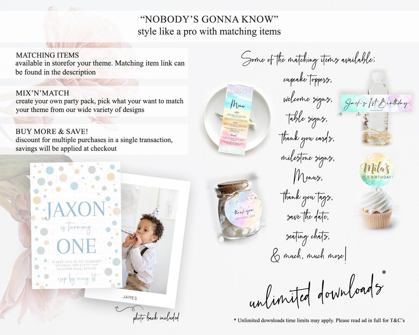 Pastel Birthday Invitation Pastel Confetti Birthday Invitation Bubbles Invitation Colorful Rainbow Confetti 2nd 1st First Birthday D11021
