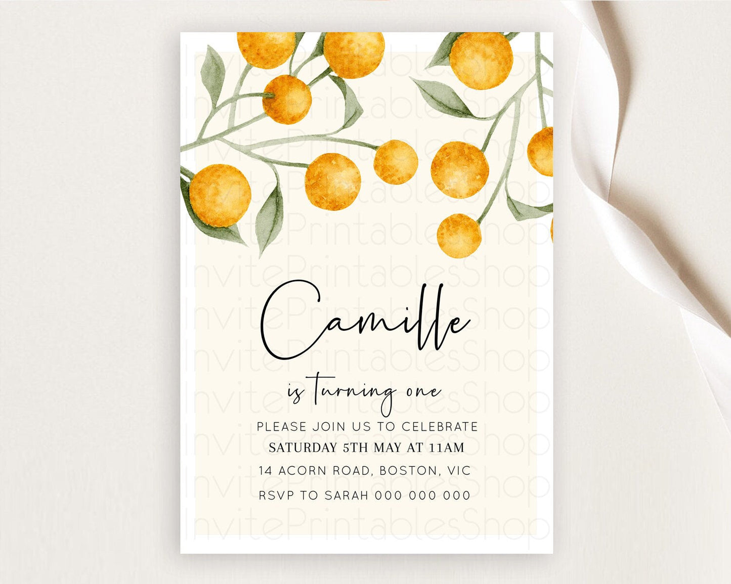 Secret Garden Invitation Wildflower Birthday Invitation Pastel Flowers Invite Enchanted Garden Boho Floral 3rd 2nd First Birthday D11038