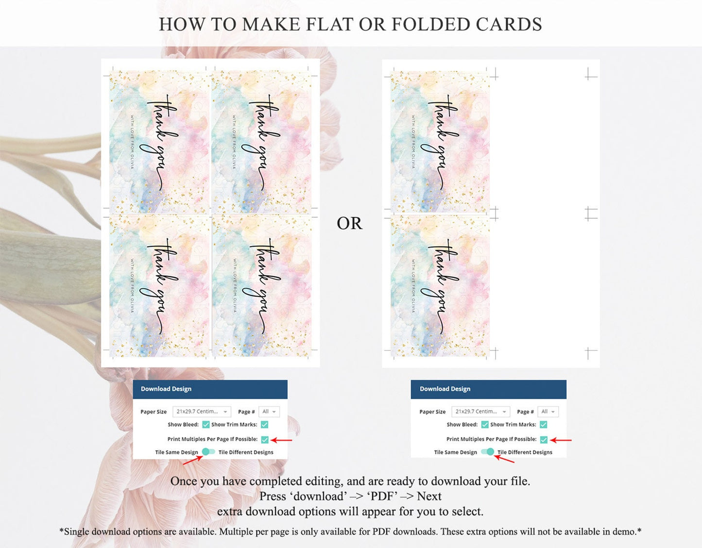 Pastel Thank You Rainbow Thank You Card Colorful Pastel Birthday Thank You Card Confetti Watercolor Pastel Teacher Thank You Cards D10276