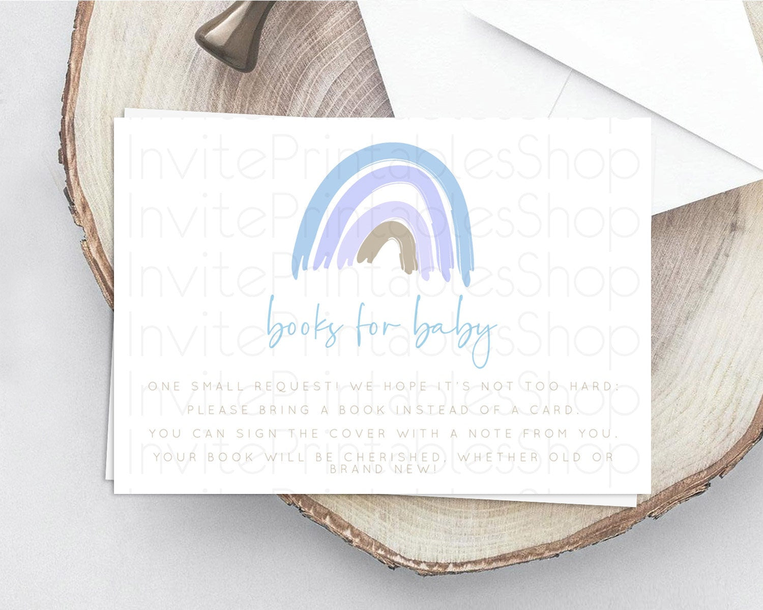 Editable Pastel Rainbow Books For Baby Card Boho Rainbow Book Insert Boho Ra