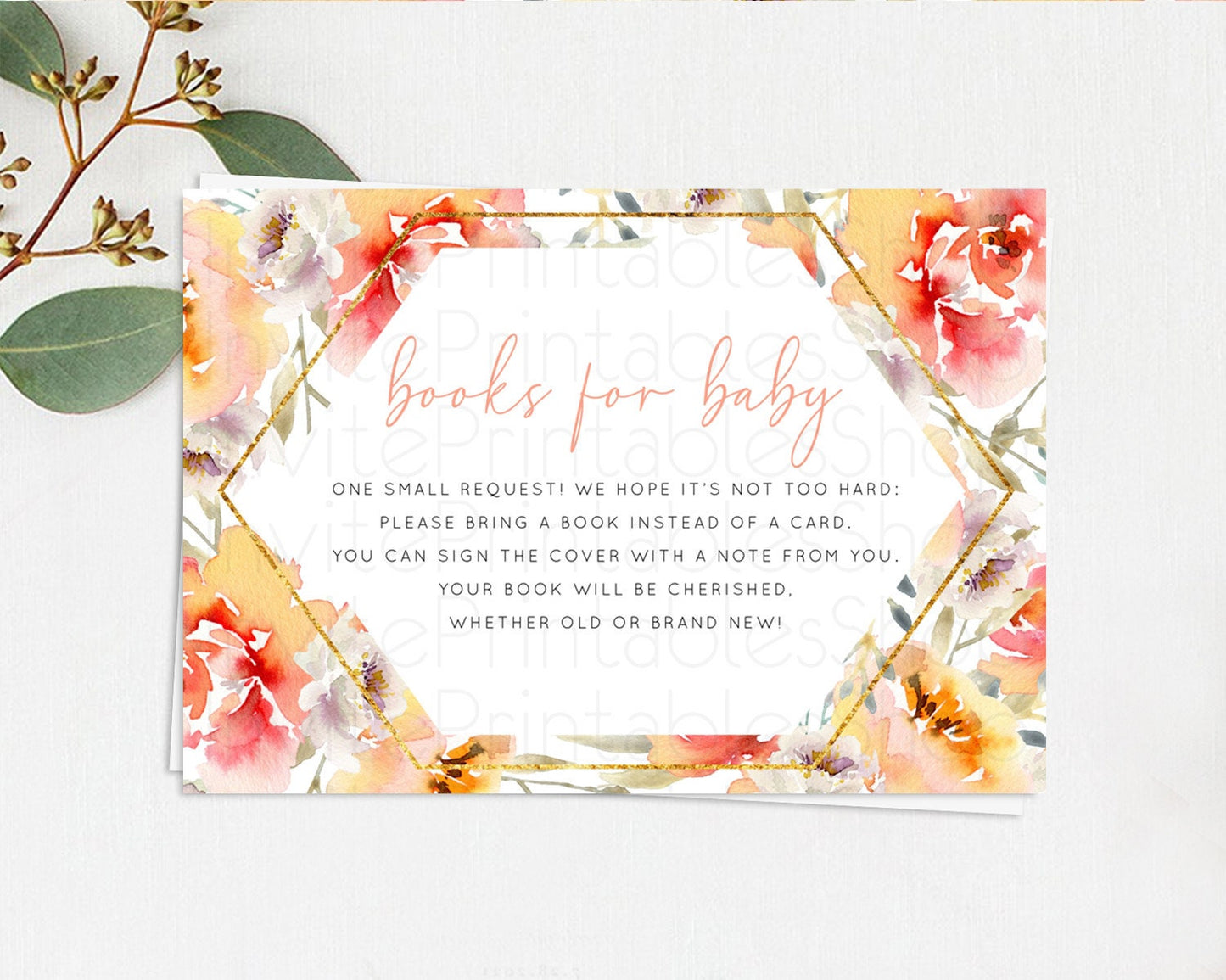 Secret Garden Books For Baby Card Boho Wildflower Book Insert Pastel Flower Garden Baby Shower Card Flower Guests Book Poem Request D10791