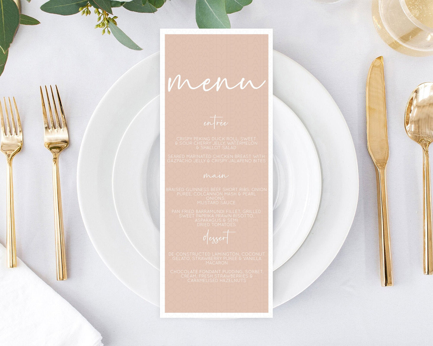 Orange Menu Pastel Orange Menu Template Orange Minimal Table Decor Modern Orange Menu Simple Orange Dinner Dessert Menu Food Menu D10938