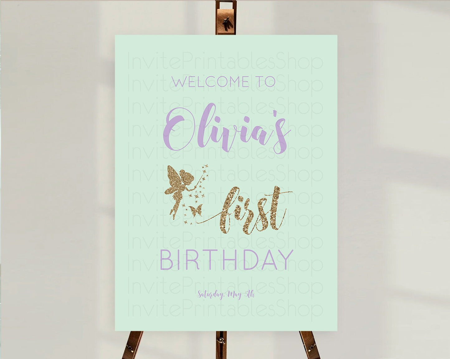 Fairy Welcome Sign Fairy Welcome Board Enchanted Garden Pastel Floral Butterfly Decor Secret Garden First Birthday Welcome Sign D10908