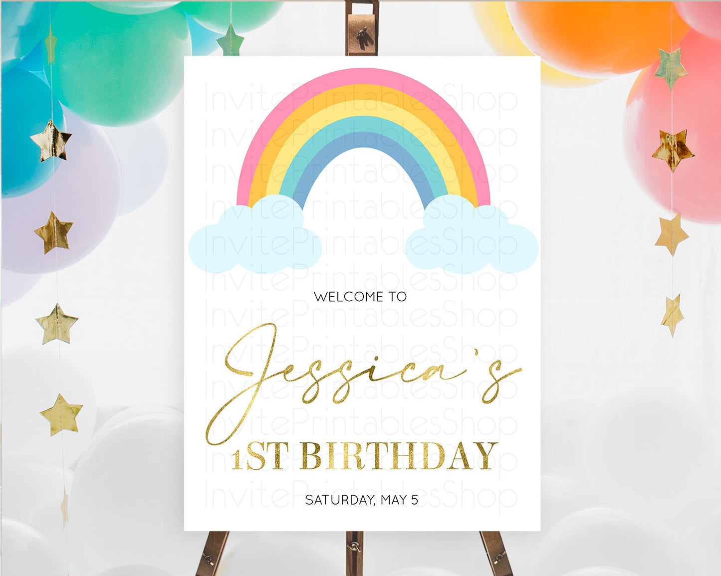 Pastel Rainbow Welcome Sign Boho Rainbow Welcome Board Rainbow Welcome Sign Pastel Welcome Decor Rainbow First Birthday Welcome Sign D10123
