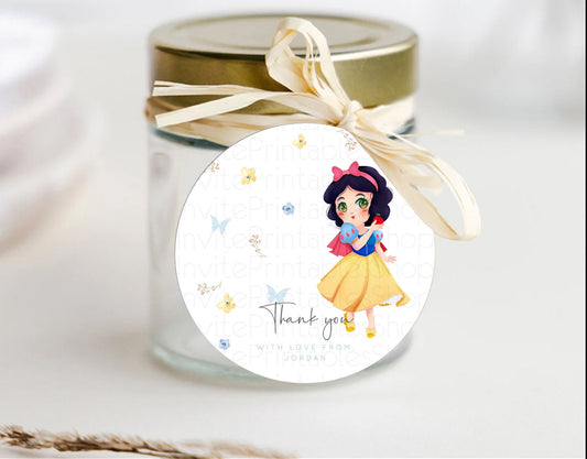 Editable Princess Thank You Tags Castle Thank You Gift Tags Secret Garden Fa