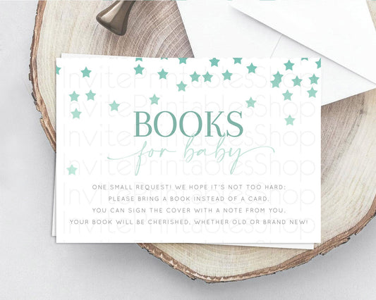 Editable Pastel Star Books For Baby Card Shooting Star Book Insert Twinkle L