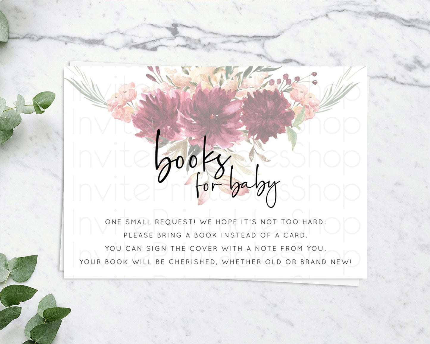 Secret Garden Books For Baby Card Boho Wildflower Book Insert Pastel Flower Garden Baby Shower Card Flower Guests Book Poem Request D10685