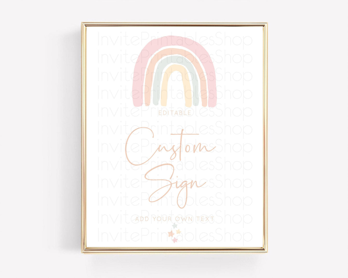 Pastel Rainbow Sign Rainbow Table Sign Decor Boho Colorful Rainbow Party Rainbow Baby Theme 1st Birthday Baptism Baby Shower Wedding D10162