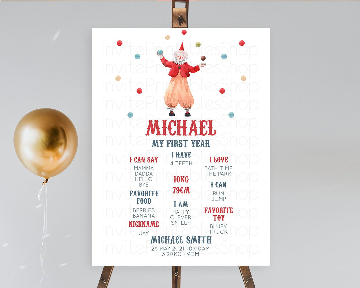 Circus First Birthday Milestone Board Carnival First Birthday Milestone Poster Step Right Up Circus Tent First Birthday Welcome Sign D10502