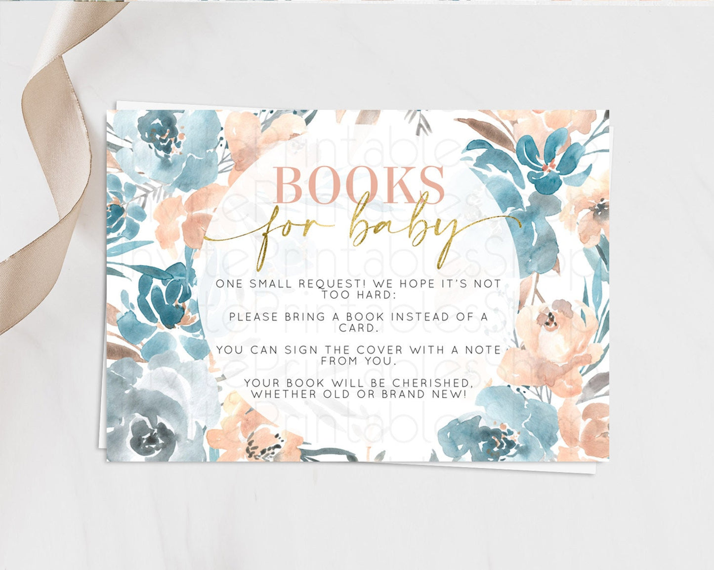 Secret Garden Books For Baby Card Boho Wildflower Book Insert Pastel Flower Garden Baby Shower Card Flower Guests Book Poem Request D10190