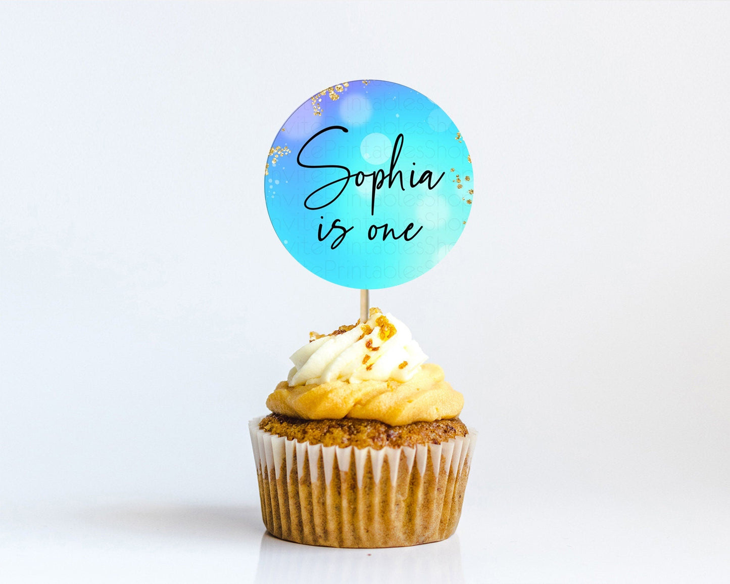Mermaid Cupcake Toppers Mermaid Cupcake Rainbow Fish Under The Sea Colorful Pastel Mermaid Pool Party Decor Mermaid First Birthday D10573