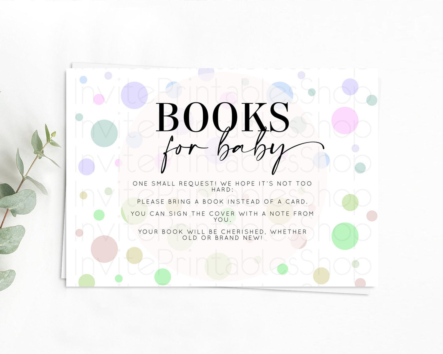 Rainbow Books For Baby Card Pastel Sprinkles Book Insert Pastel Rainbow Confetti Book Card Colorful Bubbles Pastel Book Poem Request D10135