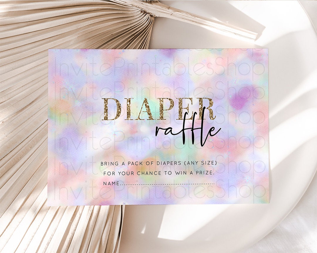 Diaper Raffle Diaper Request Diaper Insert Card Baby Shower Diaper Raffle Diaper Raffle Game Nappy Request Nappy Insert Card