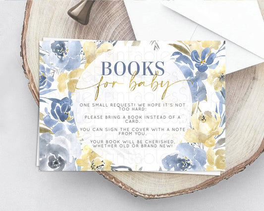 Editable Secret Garden Books For Baby Card Boho Wildflower Book Insert Paste